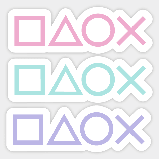 Pastel Playstation Sticker by XOOXOO